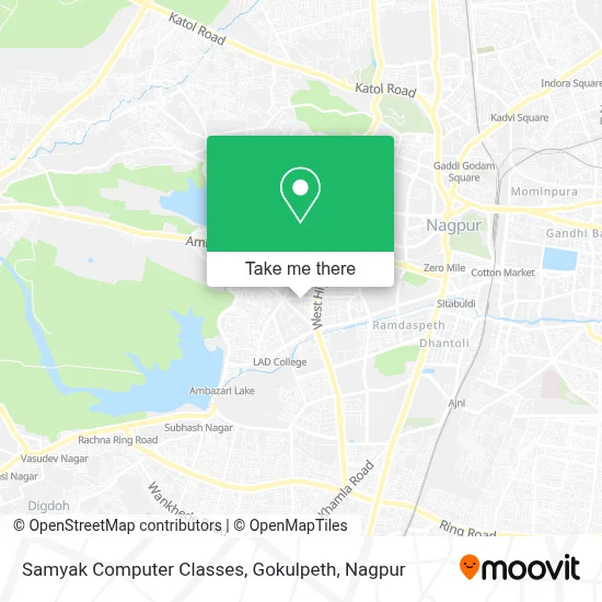Samyak Computer Classes, Gokulpeth map