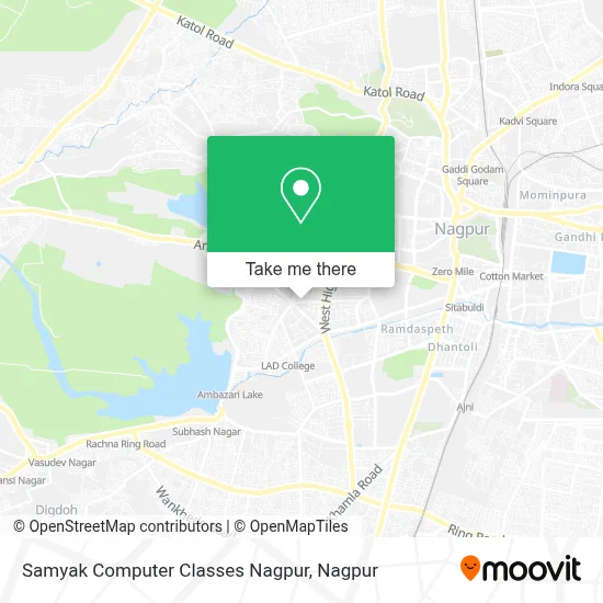 Samyak Computer Classes Nagpur map