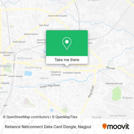 Reliance Netconnect Data Card Dongle map