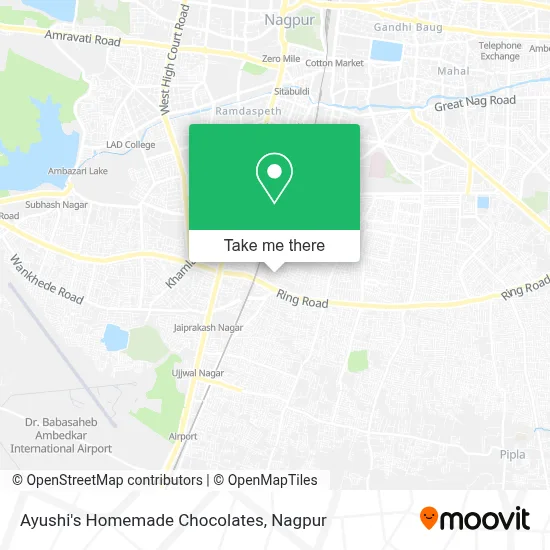 Ayushi's Homemade Chocolates map