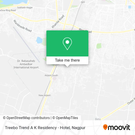 Treebo Trend A K Residency - Hotel map