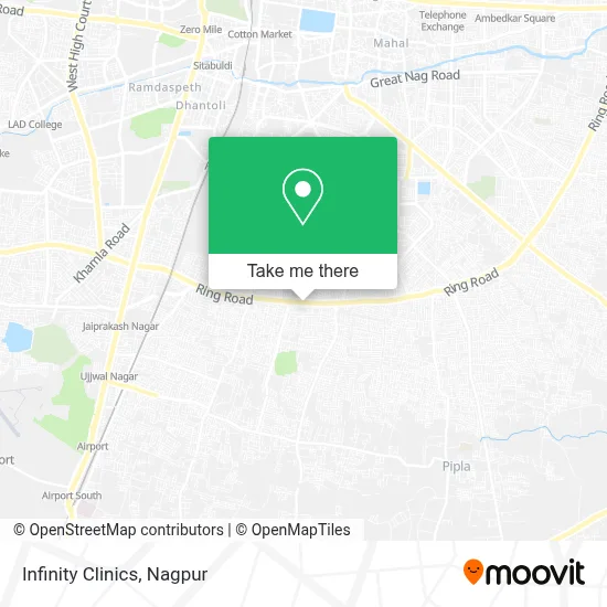 Infinity Clinics map