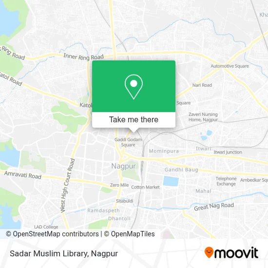Sadar Muslim Library map