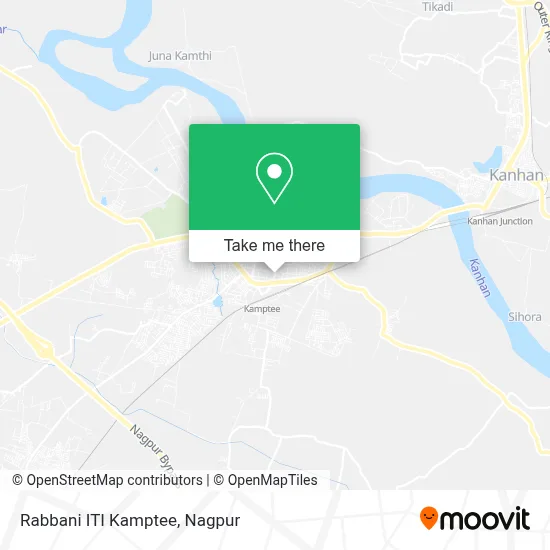 Rabbani ITI Kamptee map