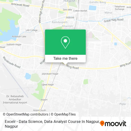 Excelr - Data Science, Data Analyst Course In Nagpur map