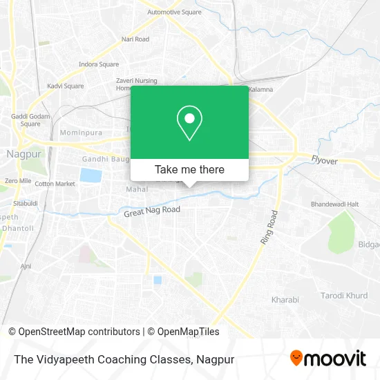 The Vidyapeeth Coaching Classes map