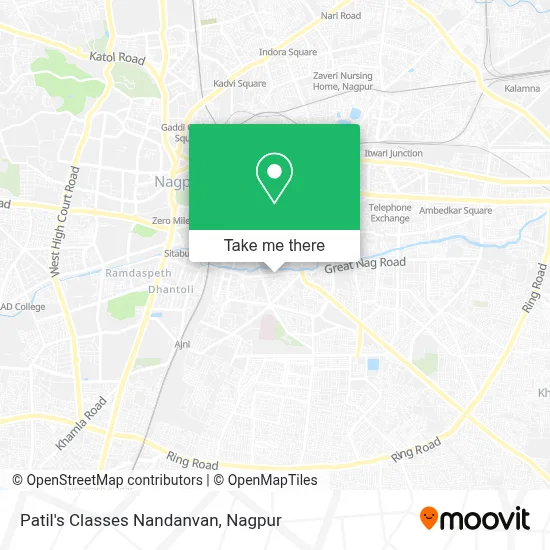 Patil's Classes Nandanvan map