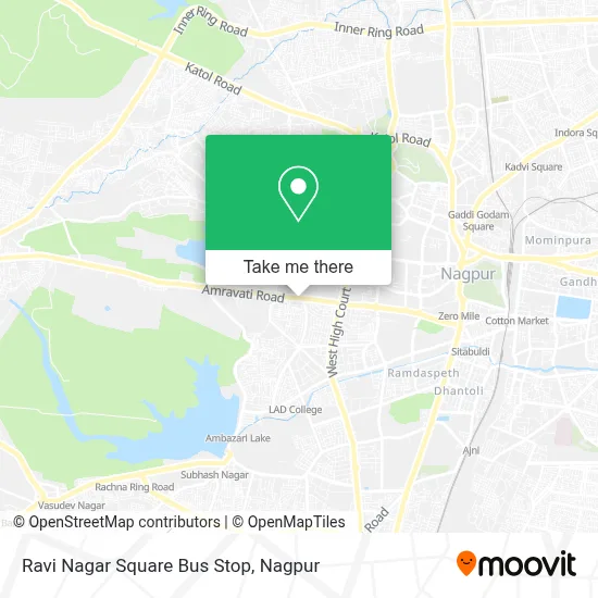 Ravi Nagar Square Bus Stop map