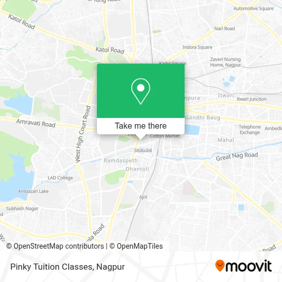 Pinky Tuition Classes map