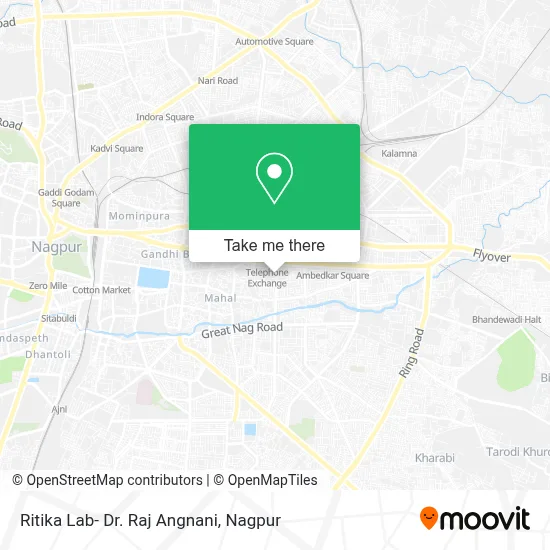 Ritika Lab- Dr. Raj Angnani map