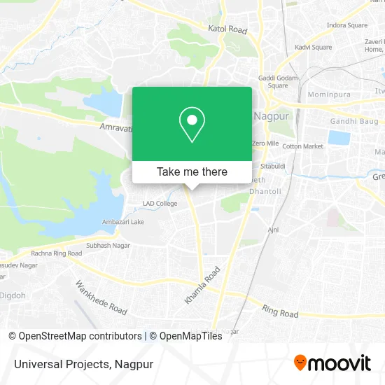 Universal Projects map