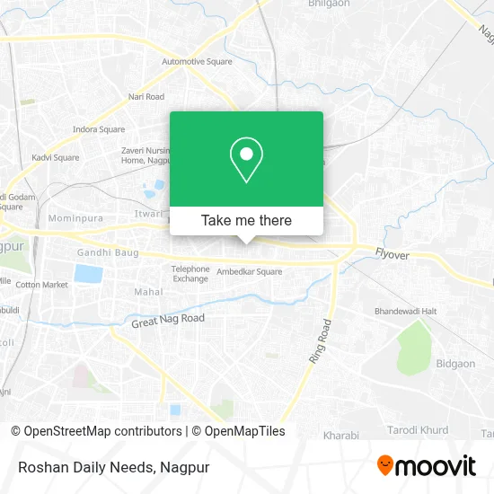 Roshan Daily Needs map