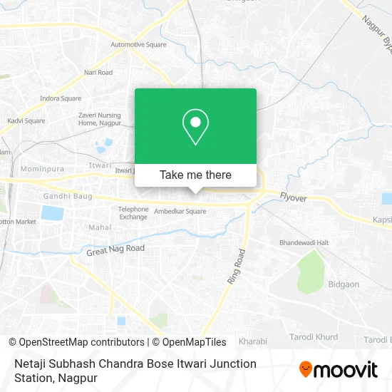 Netaji Subhash Chandra Bose Itwari Junction Station map