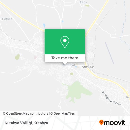 Kütahya Valiliği map