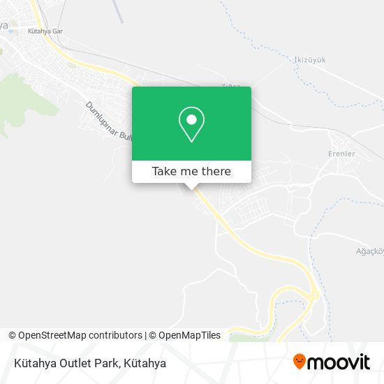 Kütahya Outlet Park map