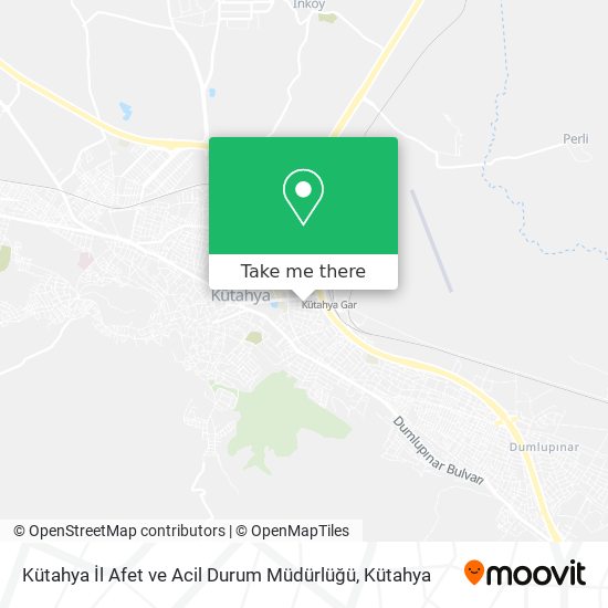 Kütahya İl Afet ve Acil Durum Müdürlüğü map