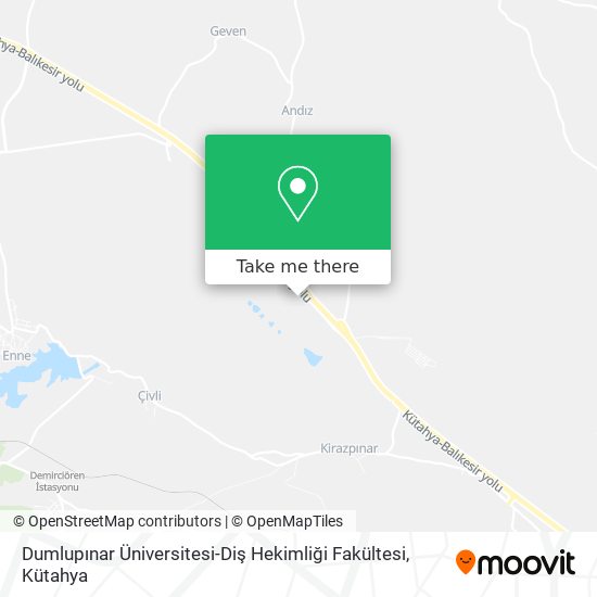 Dumlupınar Üniversitesi-Diş Hekimliği Fakültesi map