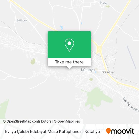 Evliya Çelebi Edebiyat Müze Kütüphanesi map