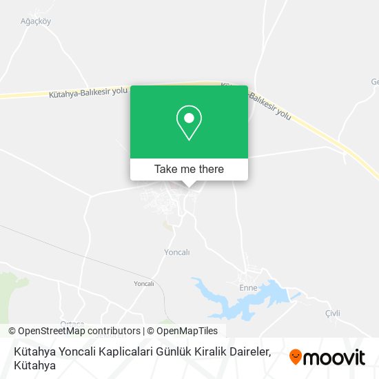 Kütahya Yoncali Kaplicalari Günlük Kiralik Daireler map