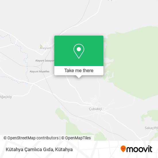 Kütahya Çamlıca Gıda map