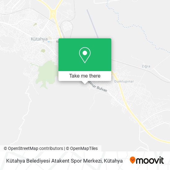 Kütahya Belediyesi Atakent Spor Merkezi map