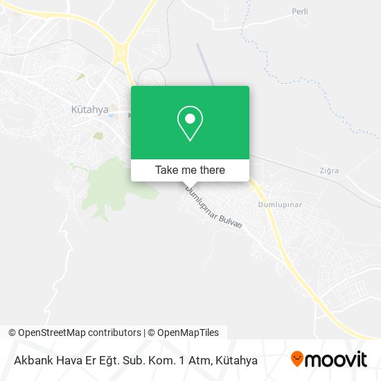 Akbank Hava Er Eğt. Sub. Kom. 1 Atm map
