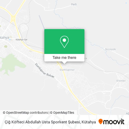 Çiğ Köfteci Abdullah Usta Sporkent Şubesi map