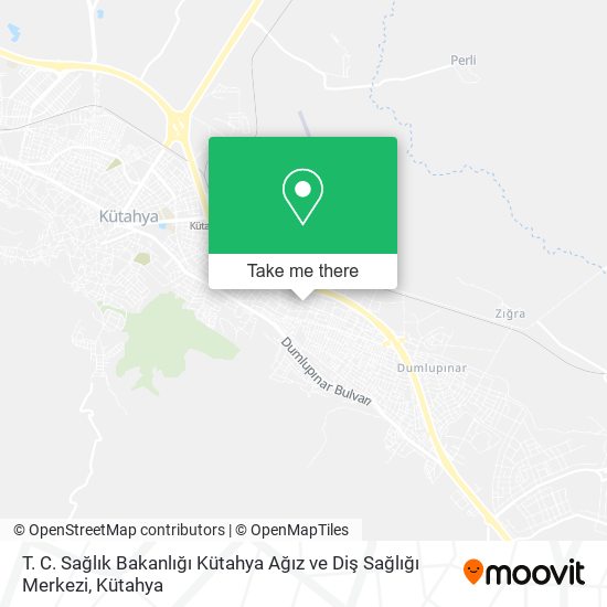 T. C. Sağlık Bakanlığı Kütahya Ağız ve Diş Sağlığı Merkezi map