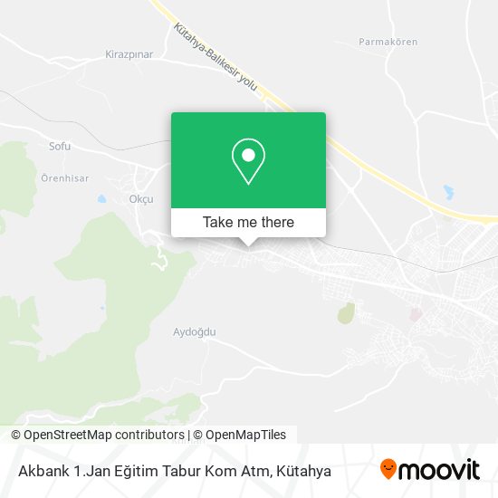 Akbank 1.Jan Eğitim Tabur Kom Atm map