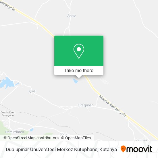 Duplupınar Ünüverstesi Merkez Kütüphane map