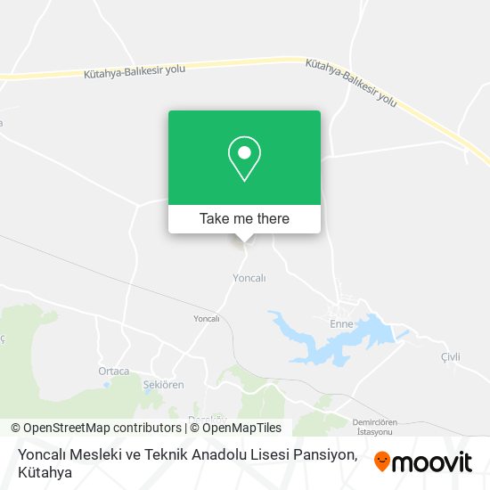 Yoncalı Mesleki ve Teknik Anadolu Lisesi Pansiyon map