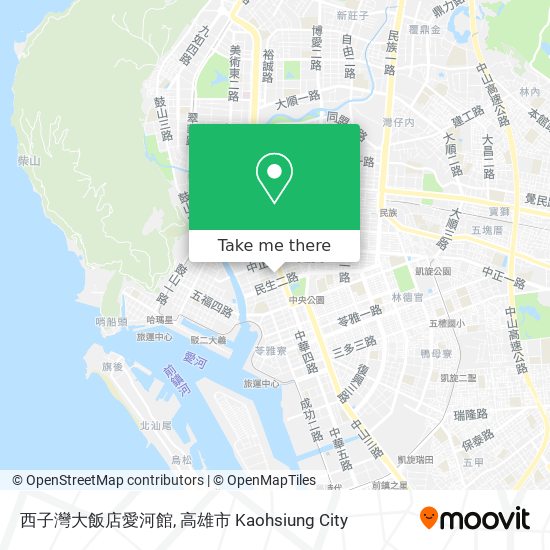 西子灣大飯店愛河館地圖