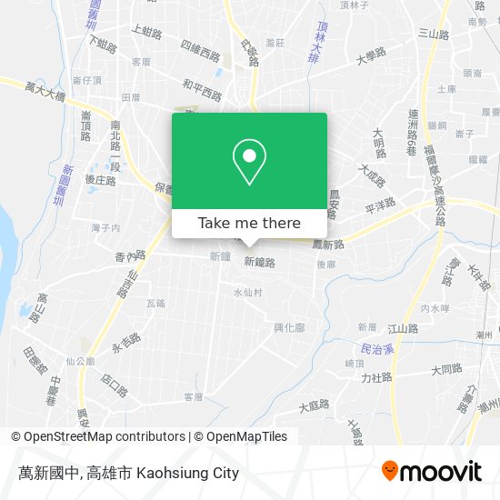萬新國中 map