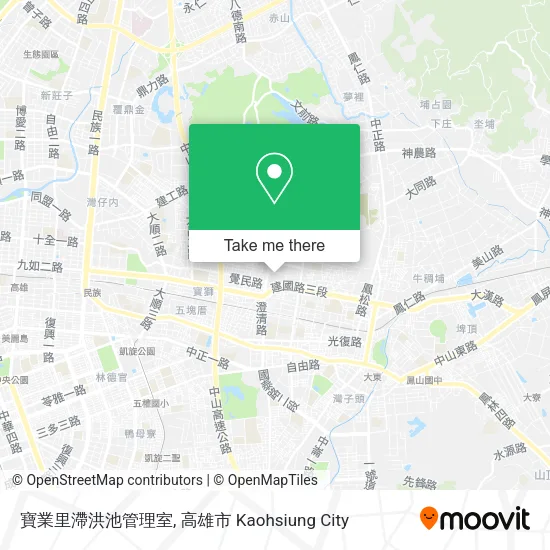 寶業里滯洪池管理室地圖