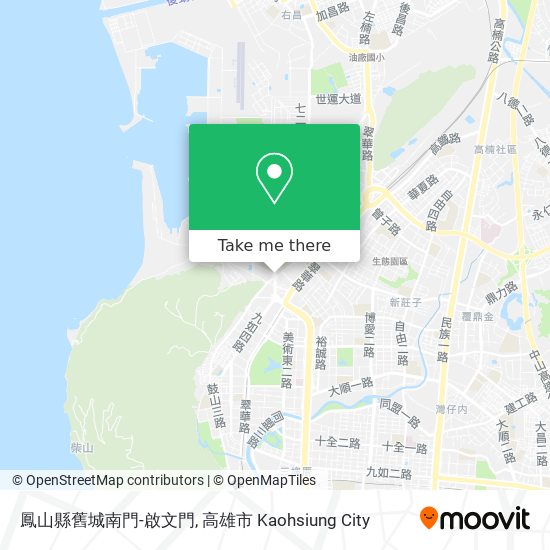 鳳山縣舊城南門-啟文門 map