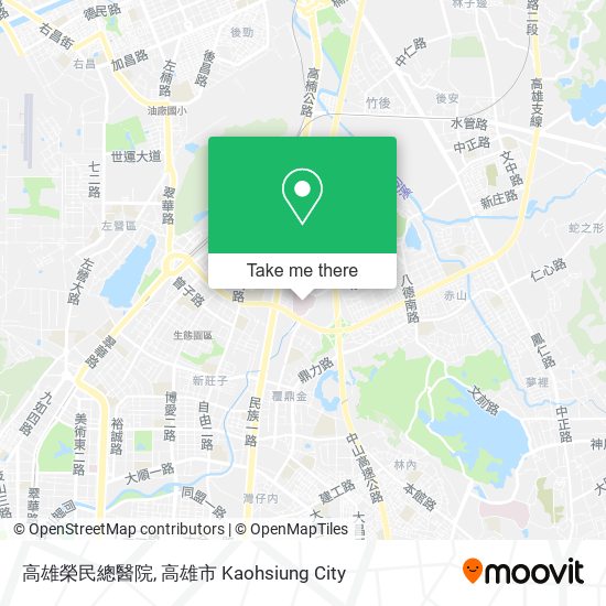 高雄榮民總醫院地圖