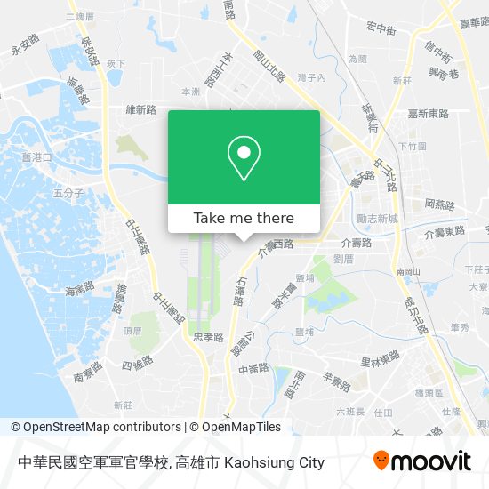 中華民國空軍軍官學校地圖
