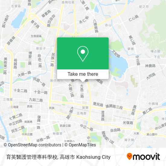 育英醫護管理專科學校 map