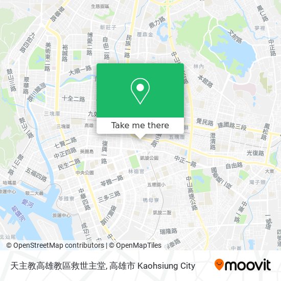 天主教高雄教區救世主堂地圖