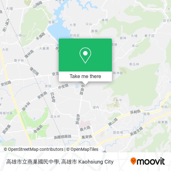 高雄市立燕巢國民中學地圖