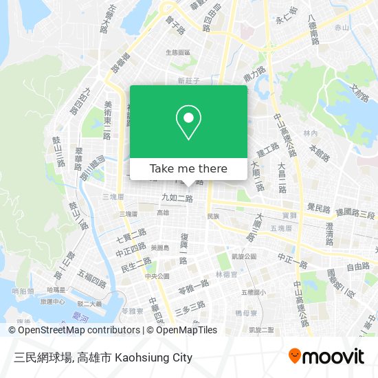 三民網球場 map
