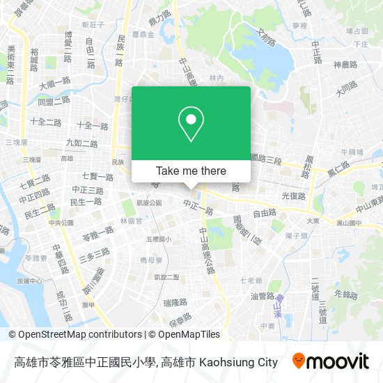 高雄市苓雅區中正國民小學地圖