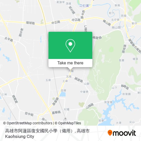 高雄市阿蓮區復安國民小學（備用） map