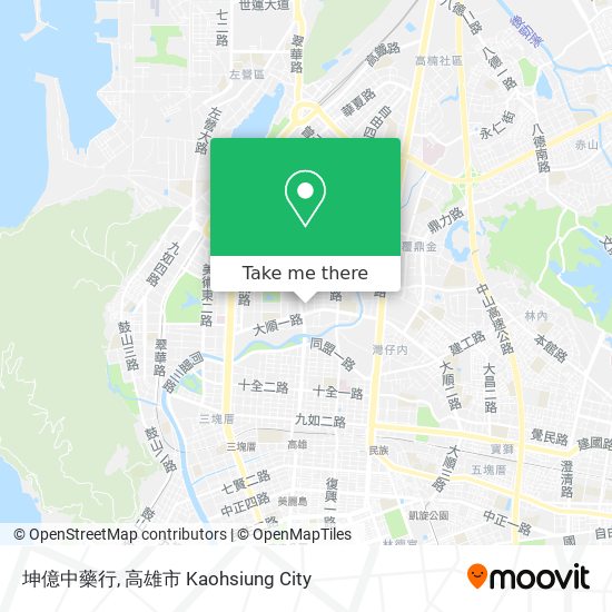 坤億中藥行 map