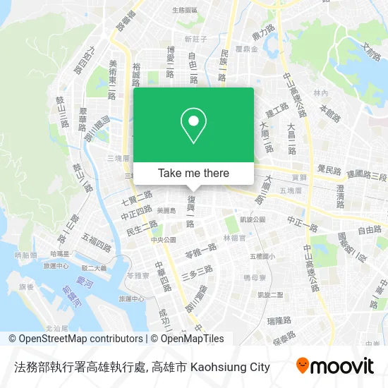 法務部執行署高雄執行處 map