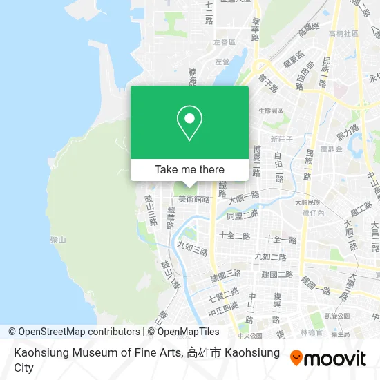 如何搭乘 巴士, 地鐵, 火車 或 輕鐵 前往Kaohsiung的高雄市立美術館？
