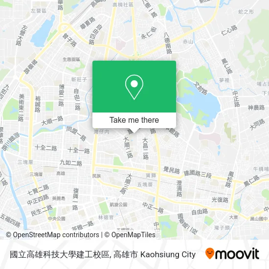 國立高雄科技大學建工校區 map