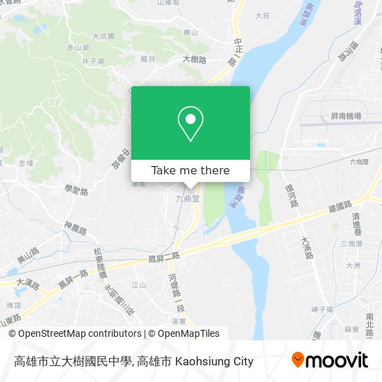高雄市立大樹國民中學地圖