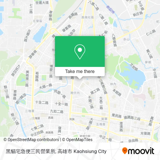 黑貓宅急便三民營業所 map