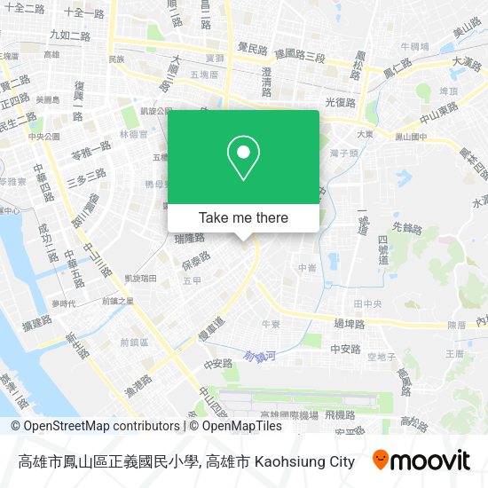 高雄市鳳山區正義國民小學地圖